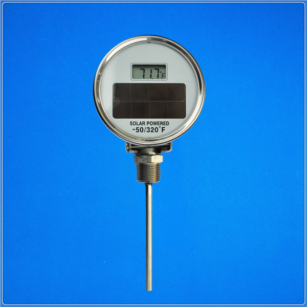 Solar adjustable  digital thermometer